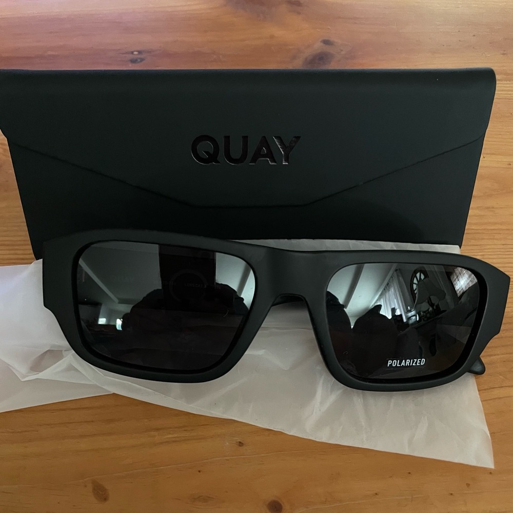 Quay Australia Black Sunglasses with Case